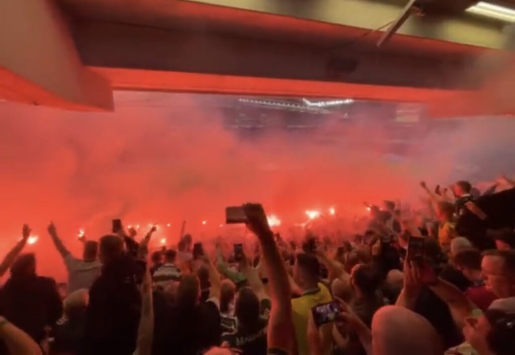 Incredible Footage Celtic Ajax Fan Clash During Como Cup Match - 5s9tk6n
