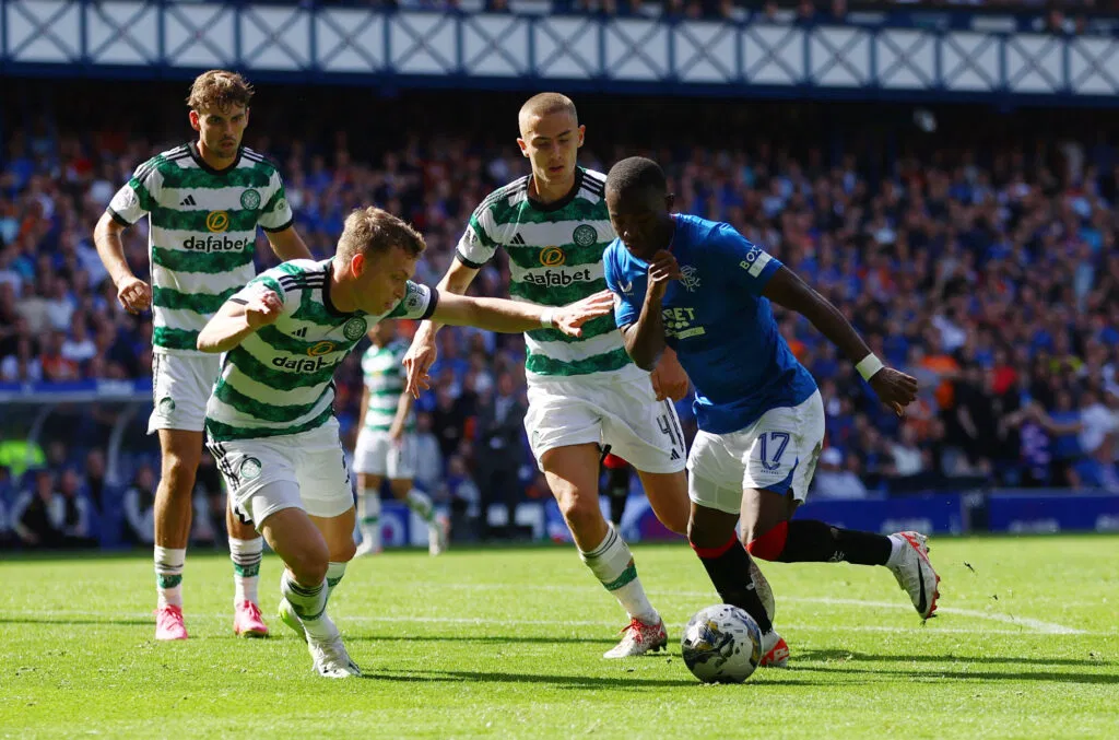 Unlikely Scene: Celtic’s Lagerbielke Embraces Ibrox Flop at Old Trafford