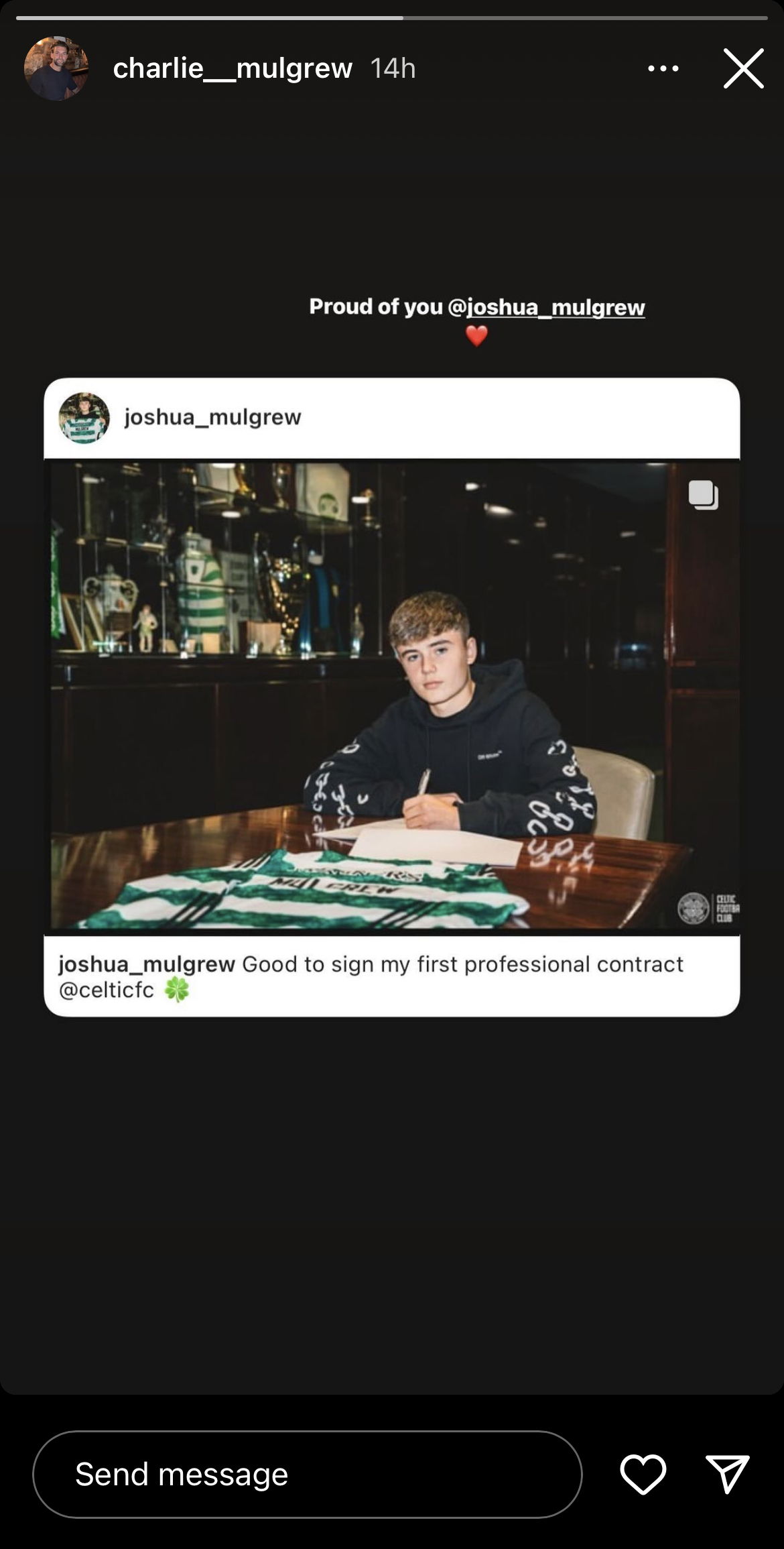 Joshua Mulgrew Charlie Mulgrew Instagram