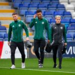 Picture: Anthony Ralston Spotted in Protective Boot Luke McCowan Celtic