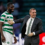 Talks Advance as Odsonne Edouard Closes in on Crystal Palace Exit Celtic’s Odsonne Edouard and manager Brendan Rodgers after the match