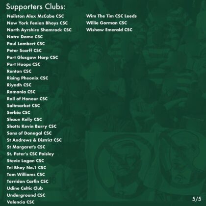 Celtic open letter