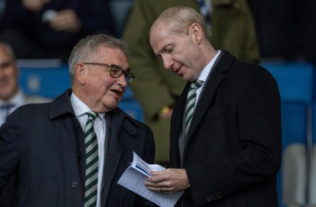 Celtic CEO Michael Nicholson at Rugby Park