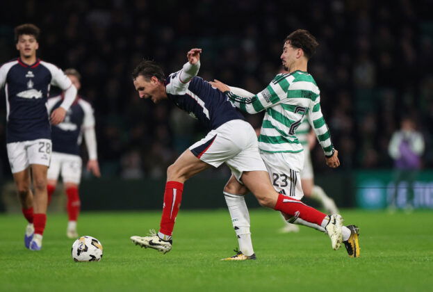 Celtic FC player Sebastian Tounekti, Action shot Celti Park