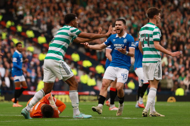 Celtic FC A uston Trusty and Rangers FC Jack Butland, Hampden