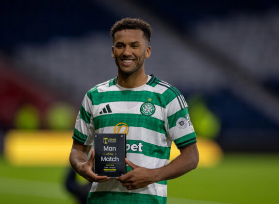 Celtic FC, Auston Trusty, Hampden Park. Man of the match