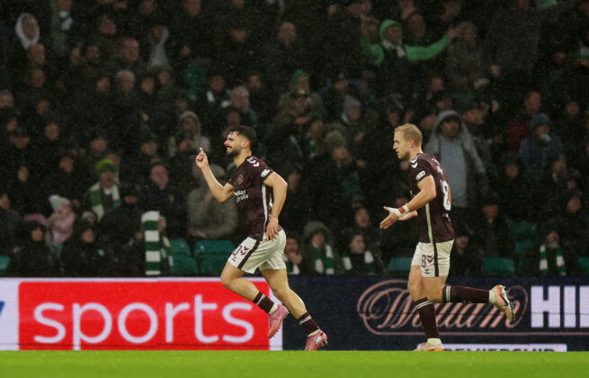 Claudio Braga Celebrates at Celtic Park