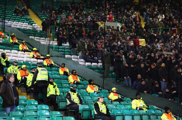 Celtic Park Roma fans