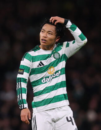 Celtic FC Wilfried Nancy and Reo Hatate