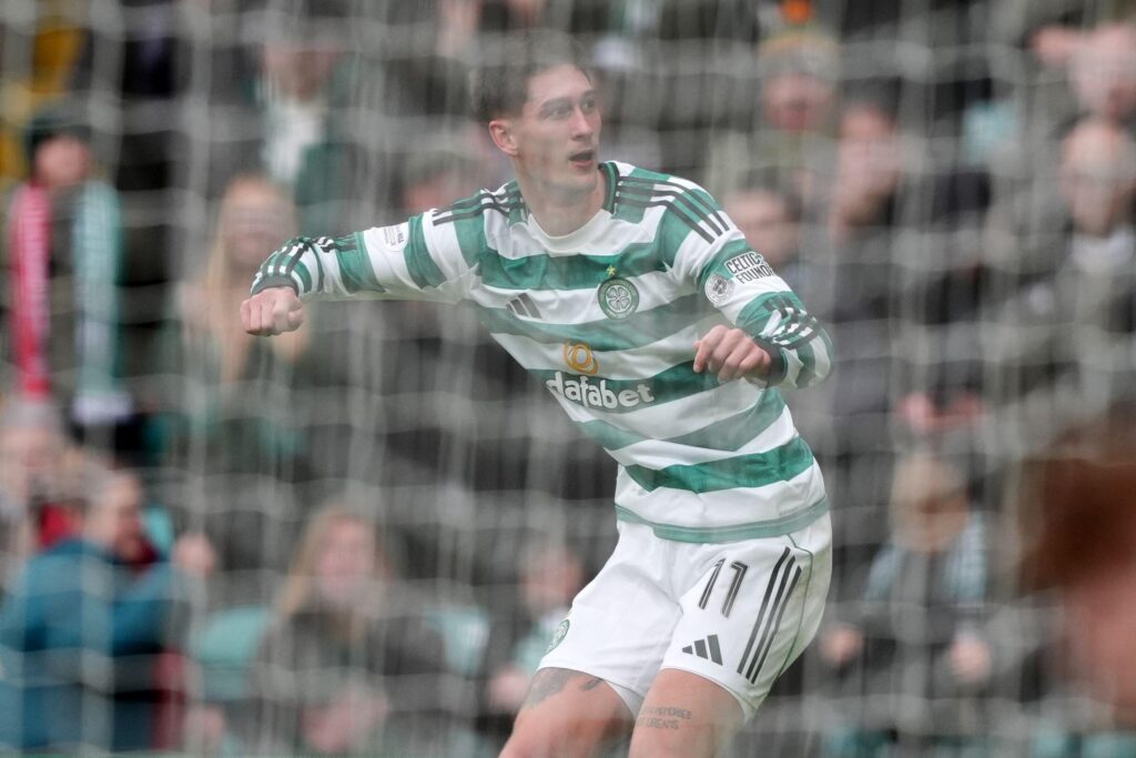 Celtic fc Tomas Cvancara Scores vs Falkirk