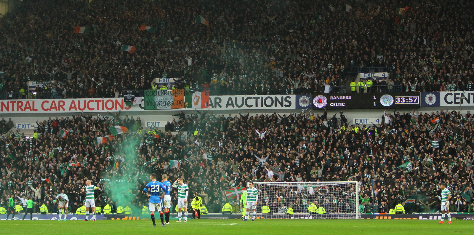 Celtic fans Ibrox
