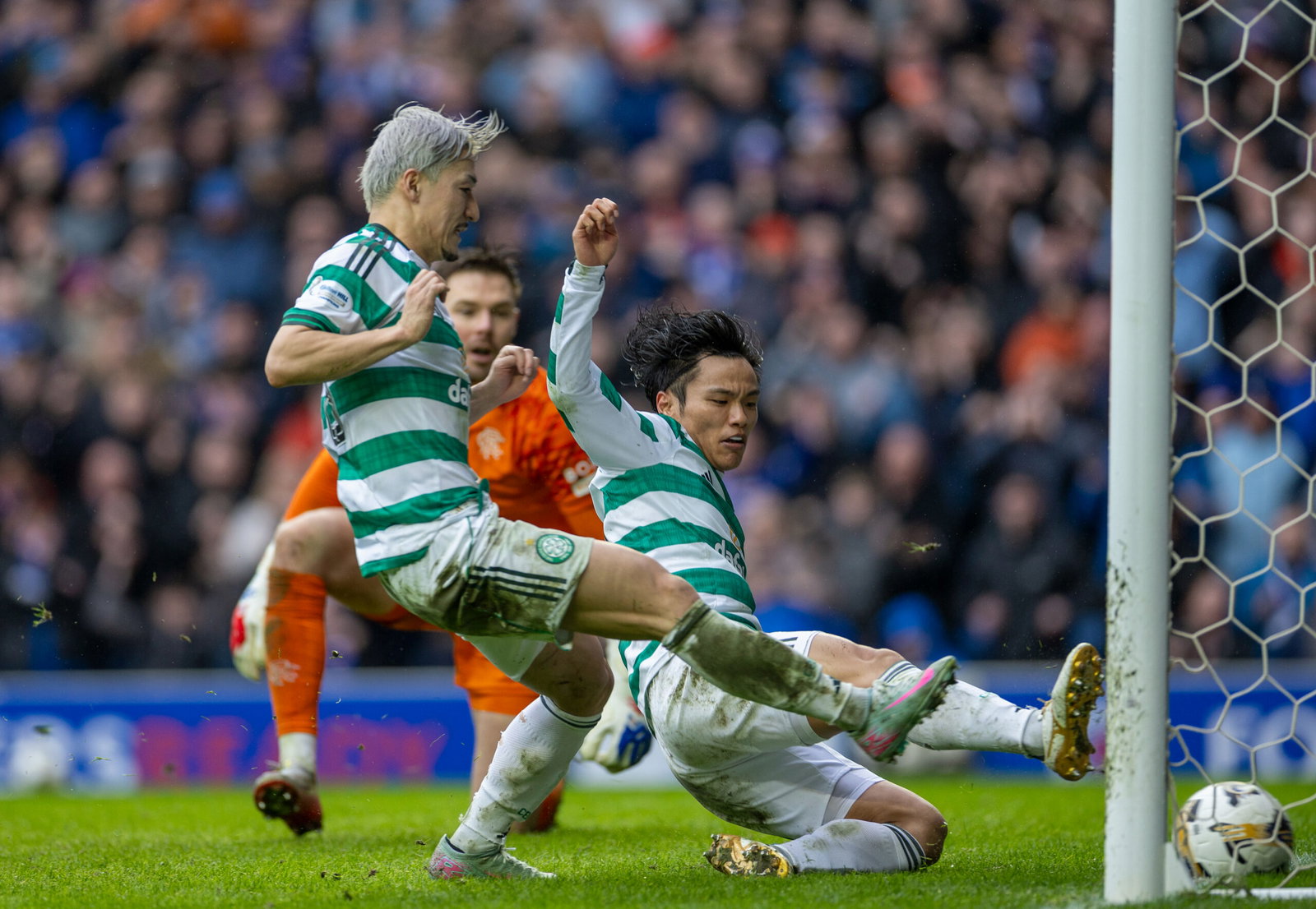 Celtic FC Reo Hatate Scores Ibrox