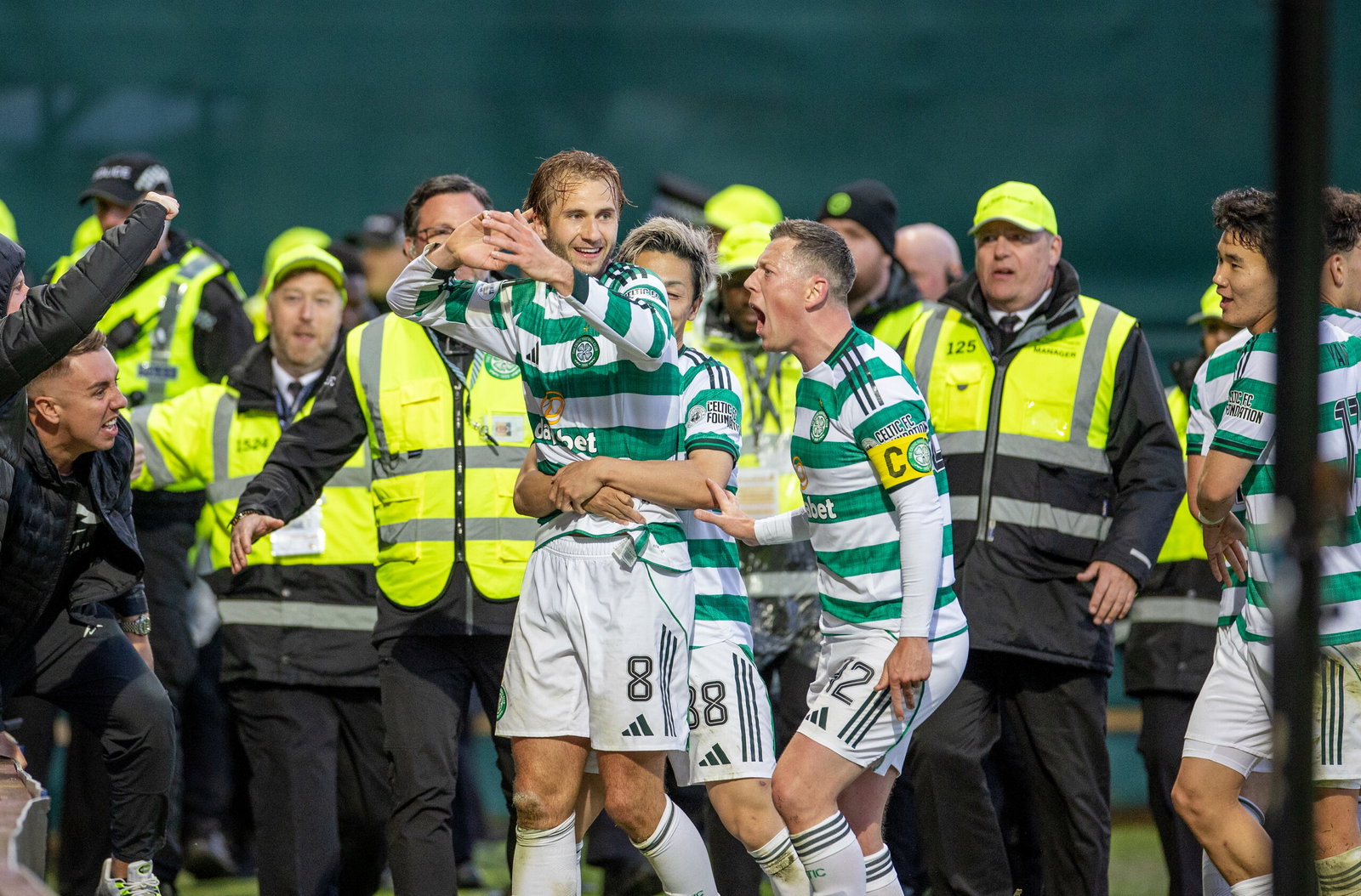 Celtic FC's McGregor, Nygren and Maeda