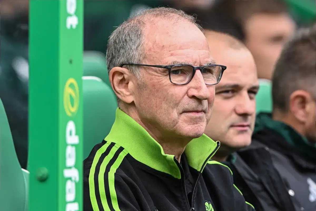 CELTIC FC MANAGER MARTIN O'NEILL AT CELTIC PARK SPFL NEWS
